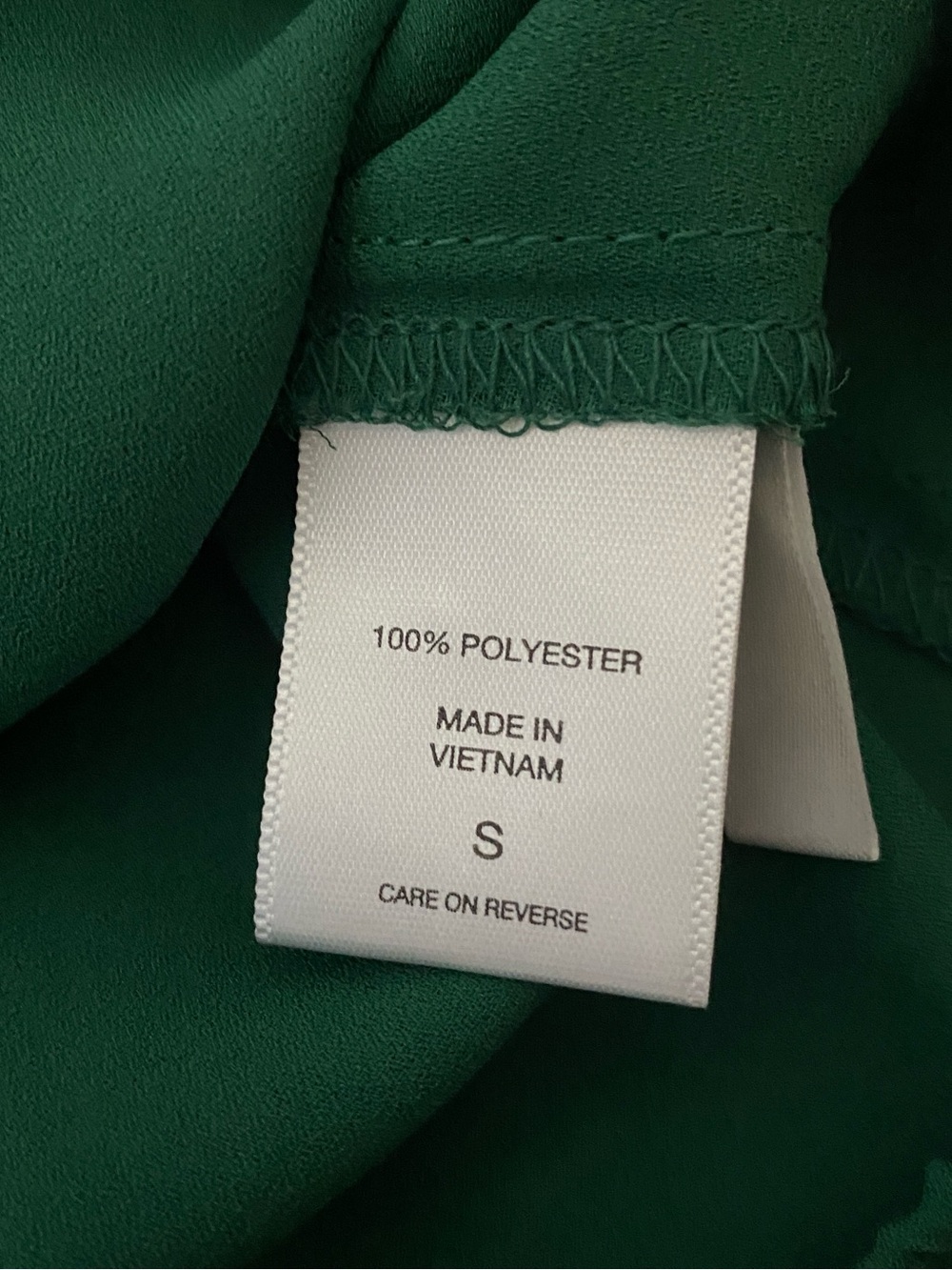 New York & Company Deep Green Cap-Sleeve Button-Front Blouse in Size S - Picture 5 of 7